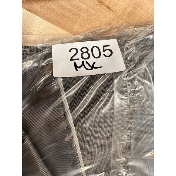 Men’s Bar III Slim Fit Suit Jacket Blazer 44L Dark Gray Pin Striped - Picture 8 of 8